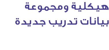 هيكلية ومجموعة بيانات تدريب جديدة