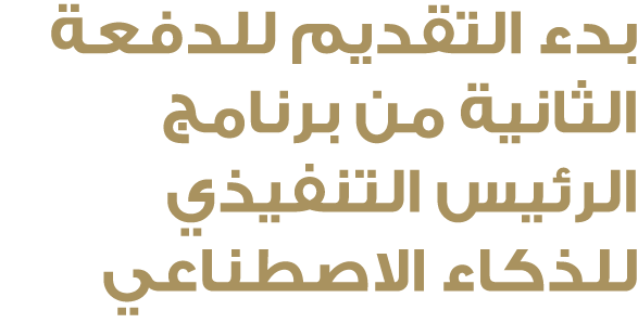 بدء التقديم للدفعة الثانية من برنامج الرئيس التنفيذي للذكاء الاصطناعي 