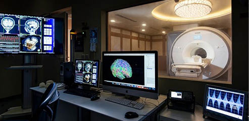 View from the Control Room of the MRI Lab