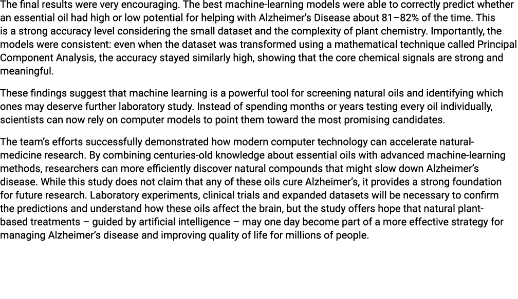 The final results were very encouraging. The best machine learning models were able to correctly predict whether an e...