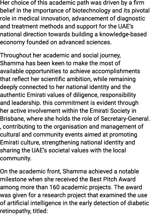 Her choice of this academic path was driven by a firm belief in the importance of biotechnology and its pivotal role ...