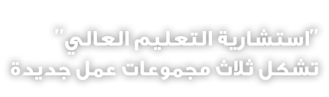 ''استشارية التعليم العالي'' تشكل ثلاث مجموعات عمل جديدة