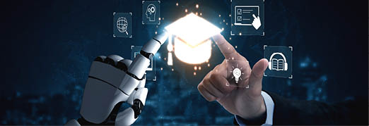 AI assists in online learning, digital education, and virtual classroom by personalizing content, enhancing assessment, and improving interactive education experiences. Vouch