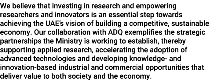We believe that investing in research and empowering researchers and innovators is an essential step towards achievin...