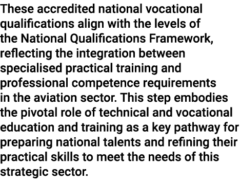 These accredited national vocational qualifications align with the levels of the National Qualifications Framework, r...