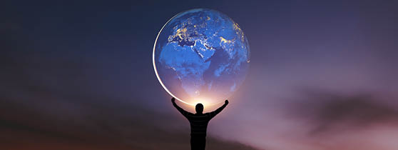 Earth in human hands. earth day. energy saving , elements of this image furnished by NASA