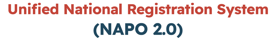 Unified National Registration System (NAPO 2.0) 