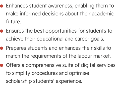 ￼Enhances student awareness, enabling them to make informed decisions about their academic future. ￼Ensures the best ...