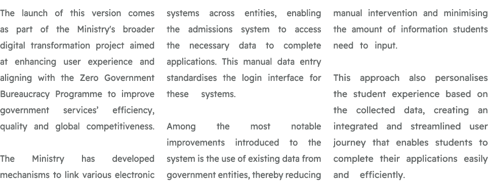 The launch of this version comes as part of the Ministry's broader digital transformation project aimed at enhancing ...