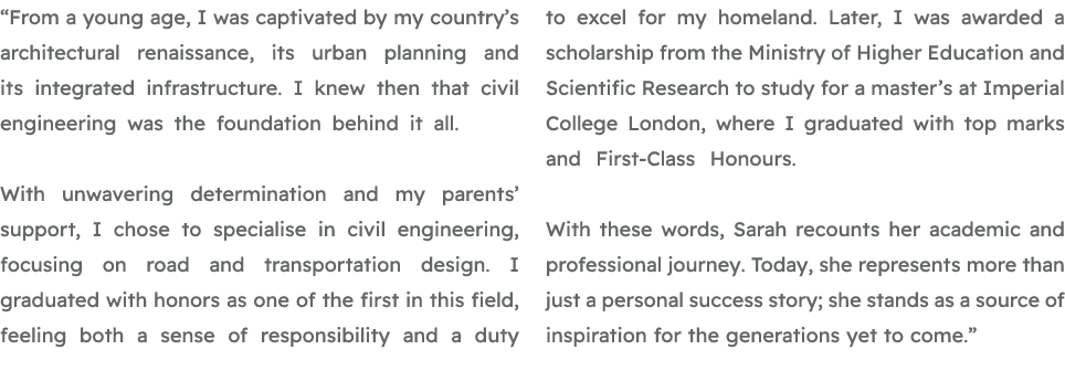 “From a young age, I was captivated by my country’s architectural renaissance, its urban planning and its integrated ...